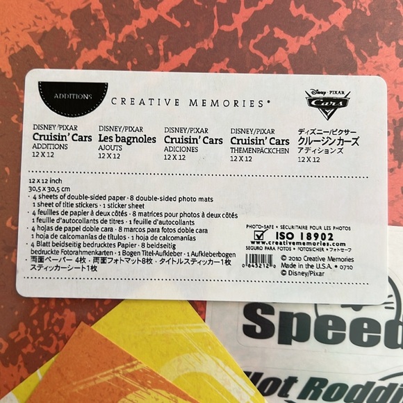 NWT Disney Pixar Cars & Disney Pixar Cruisin Cars Additions Sets, 12x12 - Picture 5 of 6